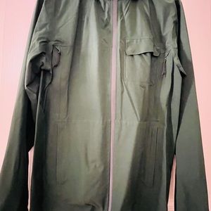 Lululemon men’s large hooded rain jacket.  Never worn.